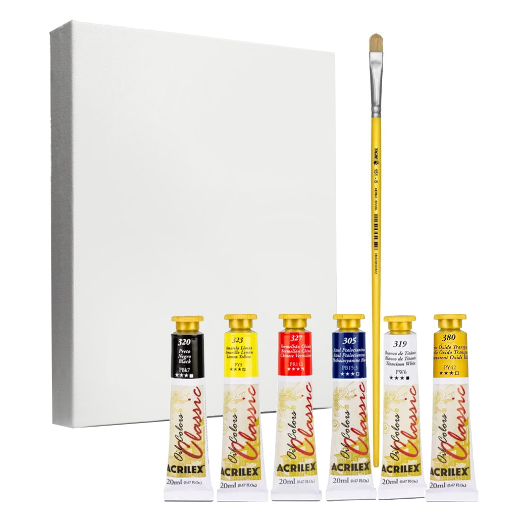 SET ACRILEX PROYECTO CUADRO OLEO 30 x 40