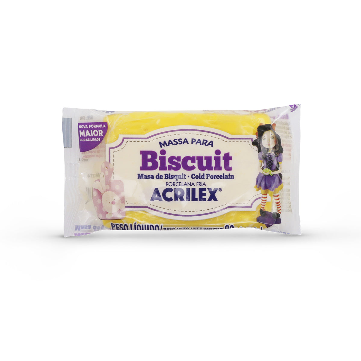 MASA DE MODELAR BISCUIT - PORCELANA FRÍA 90 GRS