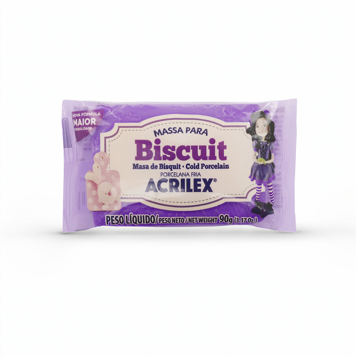 MASA DE MODELAR BISCUIT - PORCELANA FRÍA 90 GRS