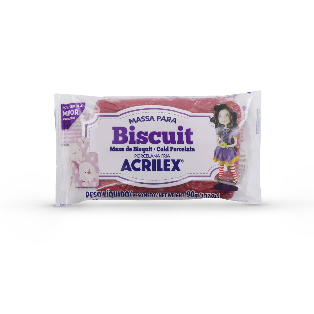 MASA DE MODELAR BISCUIT - PORCELANA FRÍA 90 GRS