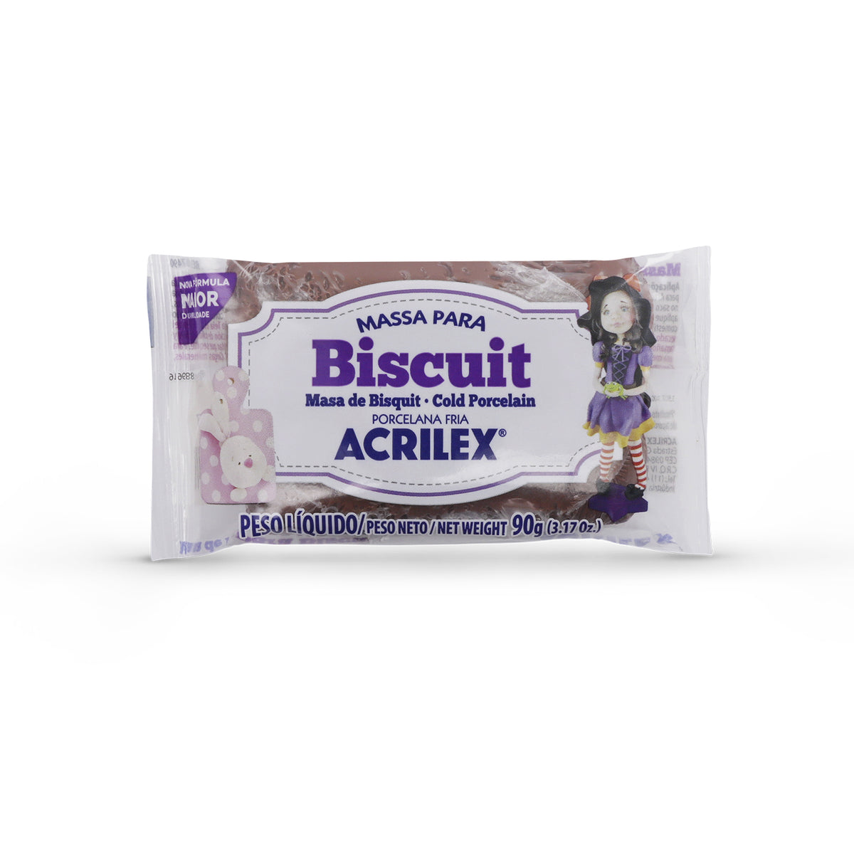 MASA DE MODELAR BISCUIT - PORCELANA FRÍA 90 GRS