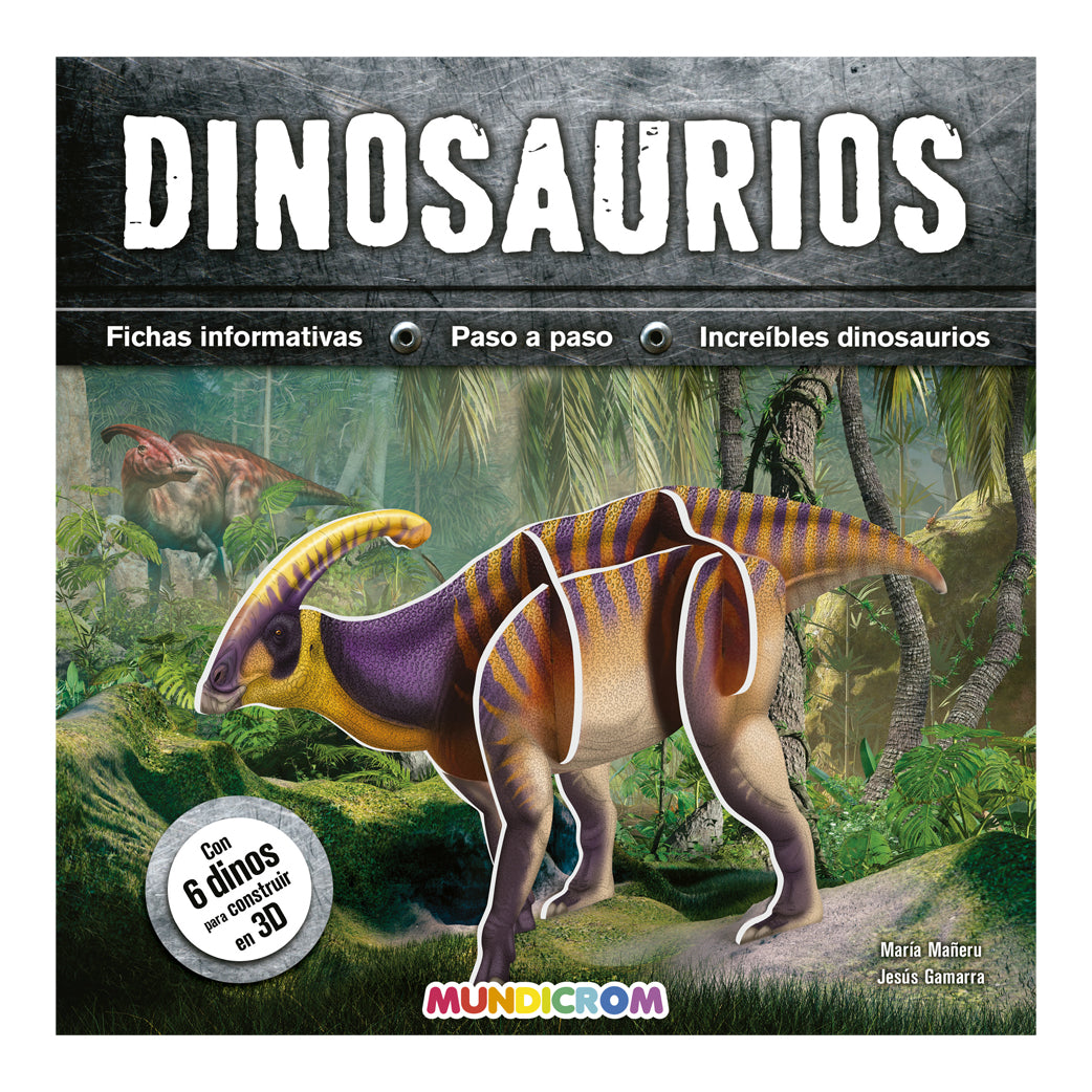 DINOSAURIOS... KIT DE CONSTRUCCIÓN + LIBRO
