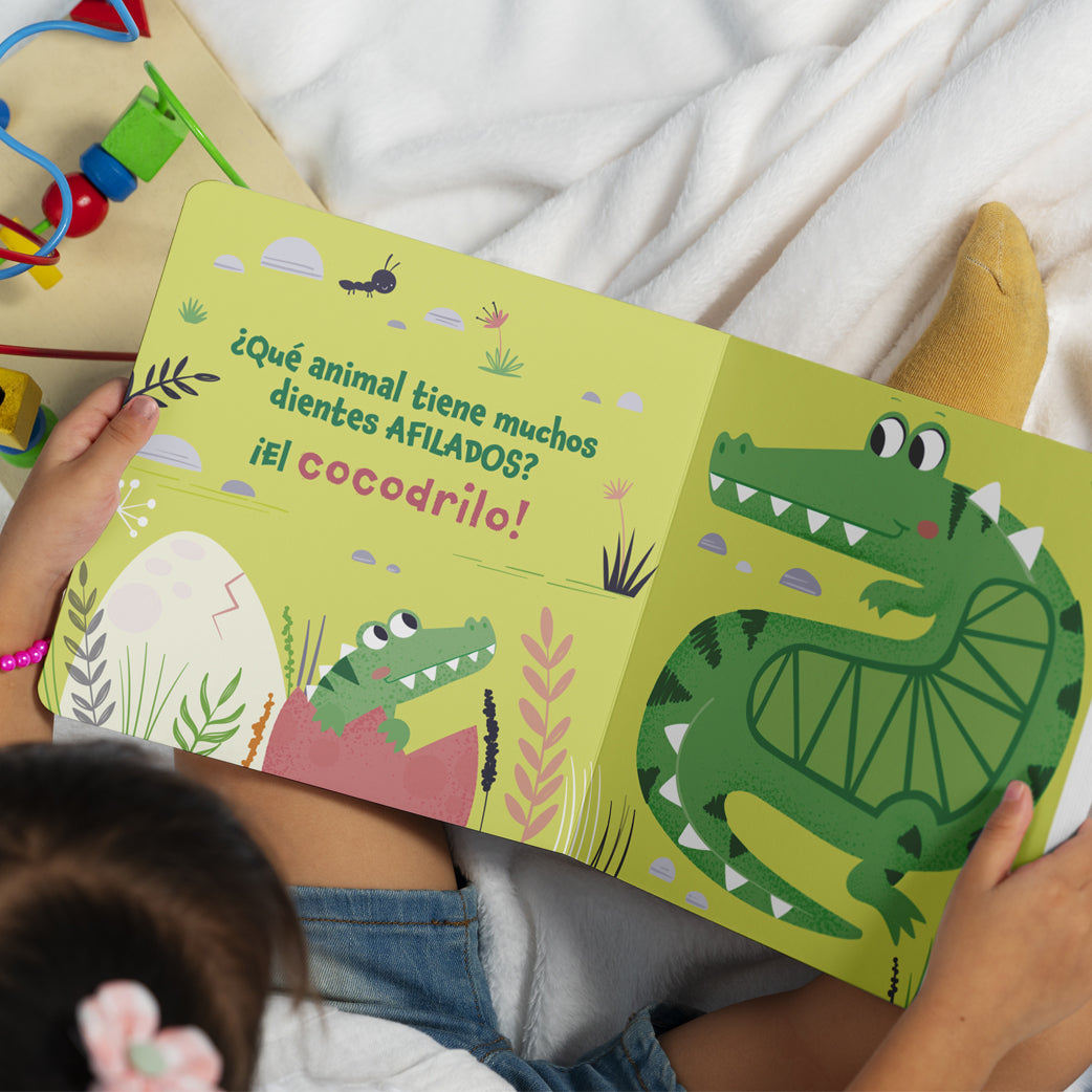 LIBRO + 5 PUZLES CON TEXTURA SAFARI