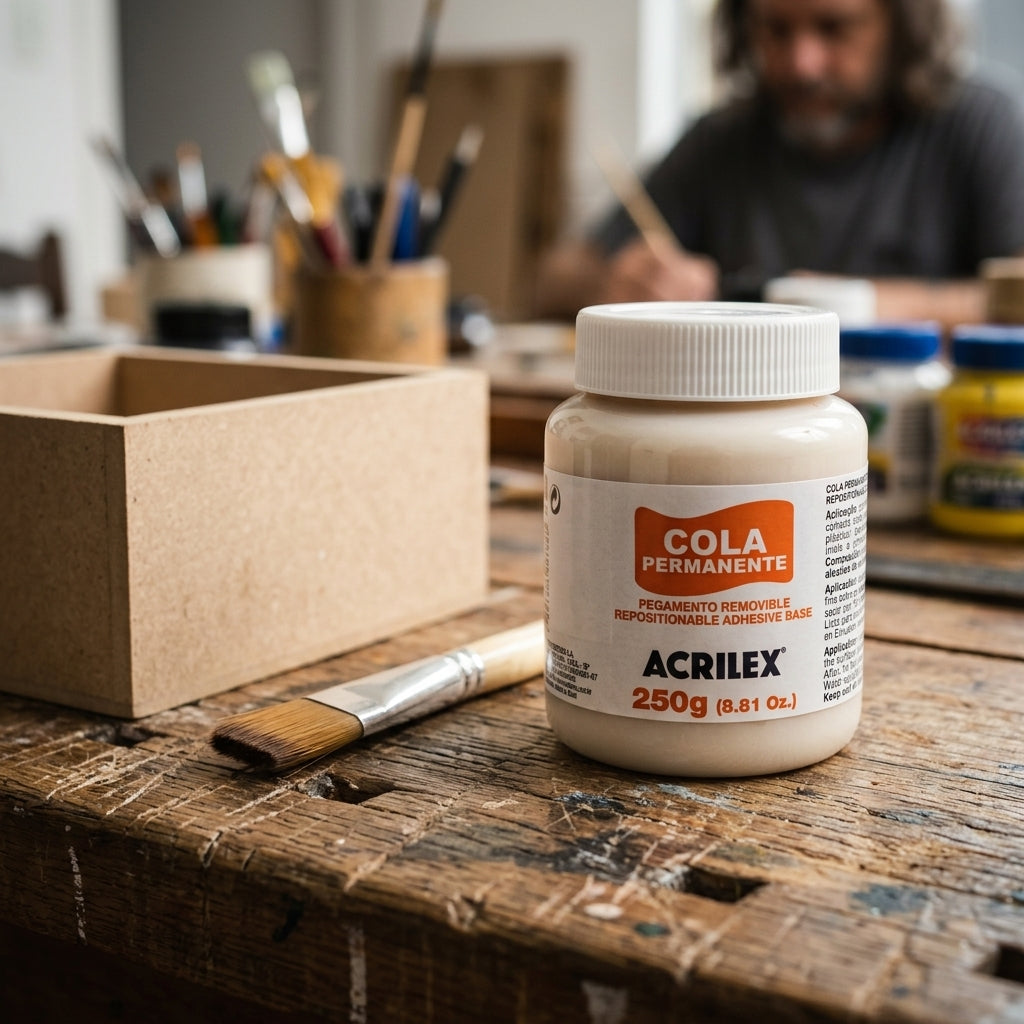 Adhesive / Craft Glue — Craft workshop lifestyle | Generated by Modelize