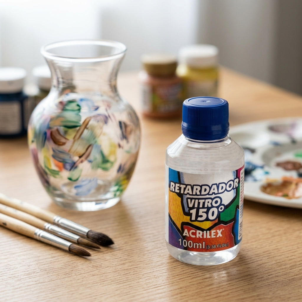 Glass paint retarder — Creative craft scene | Generated by Modelize