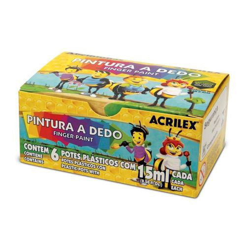 PINTURA A DEDO ESTUCHE 6 COLORES