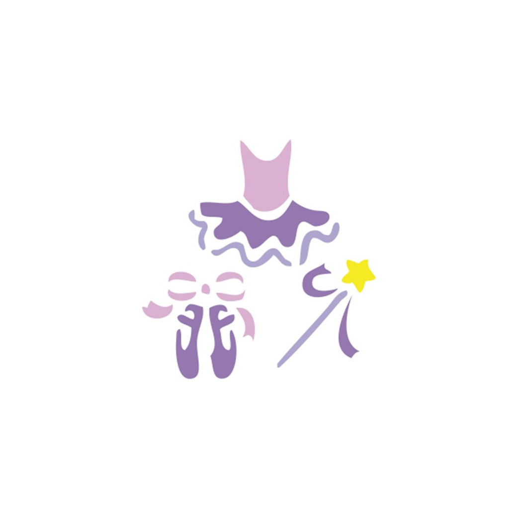 STENCIL BAILARINAS 10X10CM