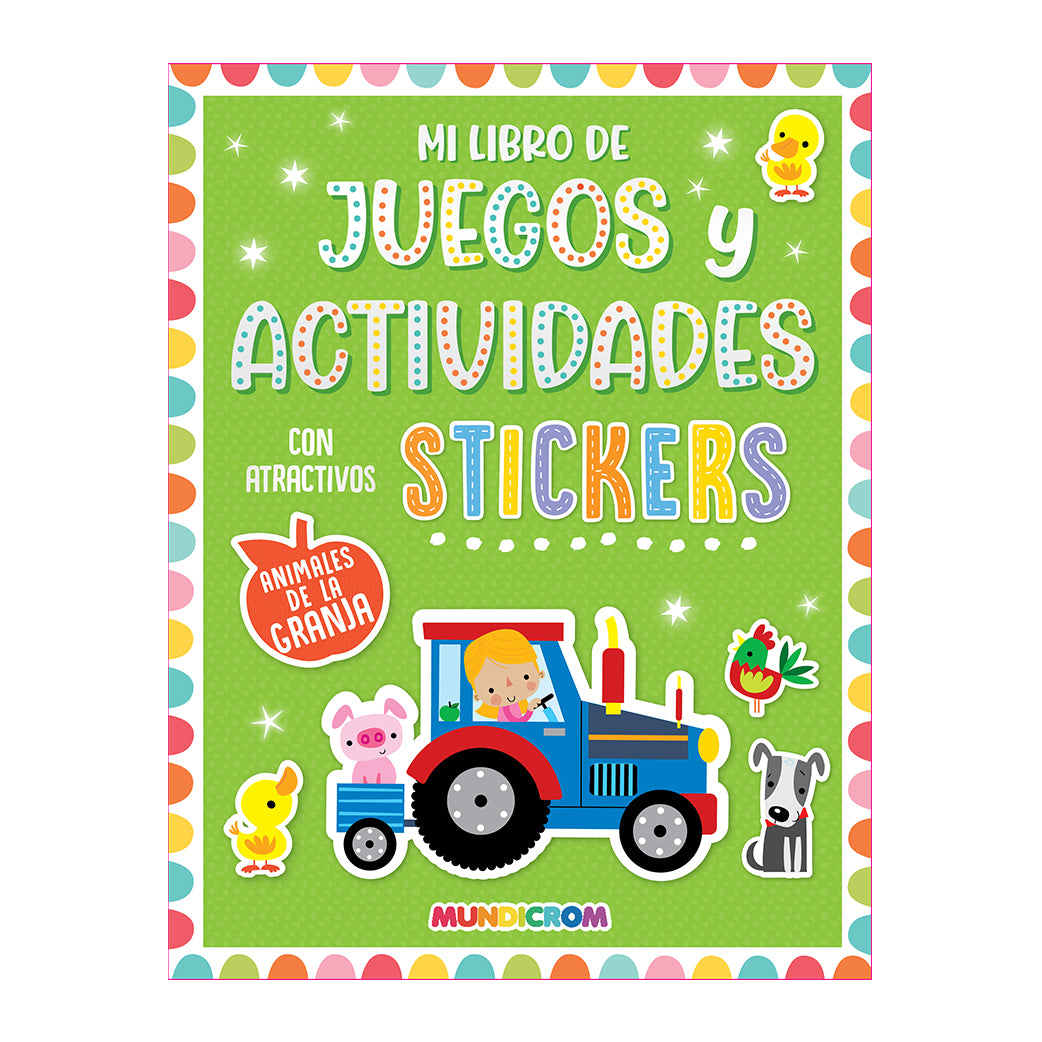 STICKER JUEGOS Y ACTIVIDADES ANIMALES DE LA GRANJA