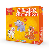 ANIMALES DIVERTIDOS - PEQUE PUZLES