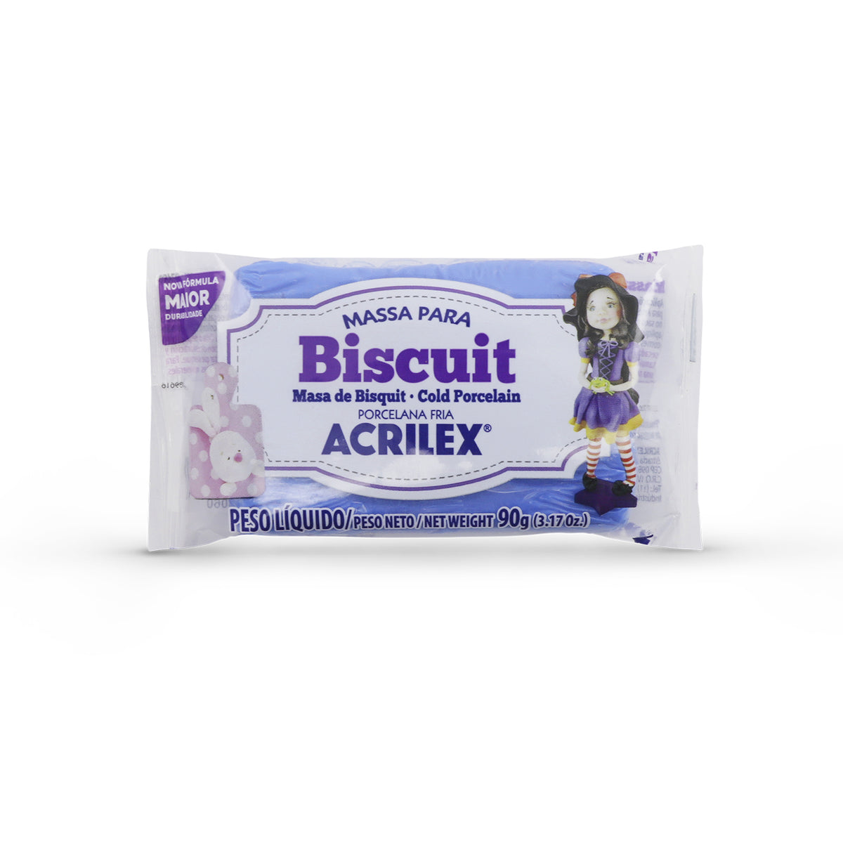 MASA DE MODELAR BISCUIT - PORCELANA FRÍA 90 GRS