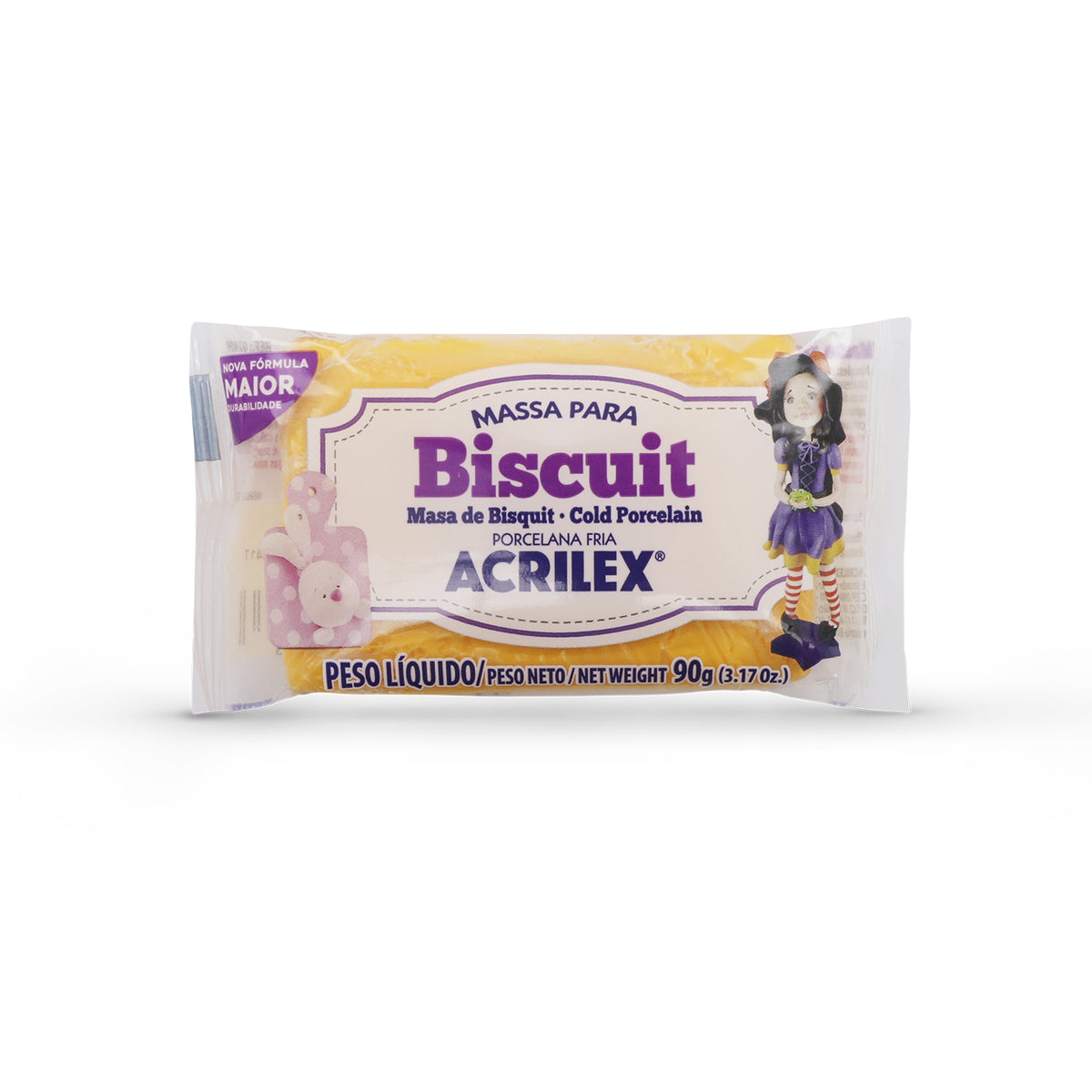 MASA DE MODELAR BISCUIT - PORCELANA FRÍA 90 GRS
