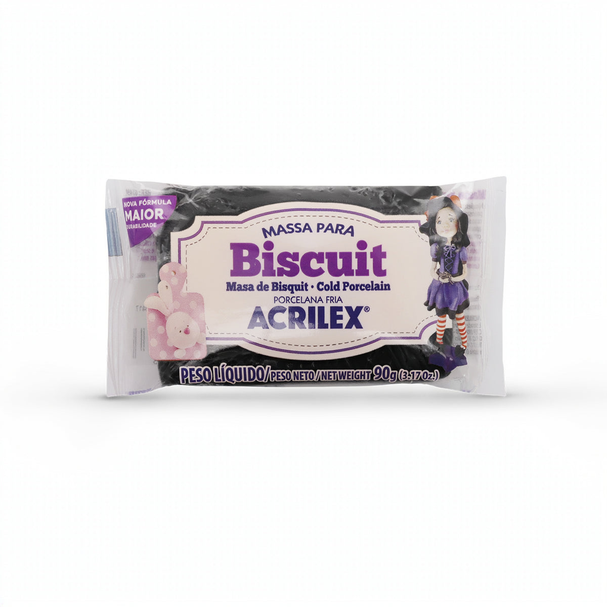 MASA DE MODELAR BISCUIT - PORCELANA FRÍA 90 GRS