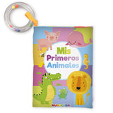 MIS PRIMEROS ANIMALES... LIBRO BEBE TELA