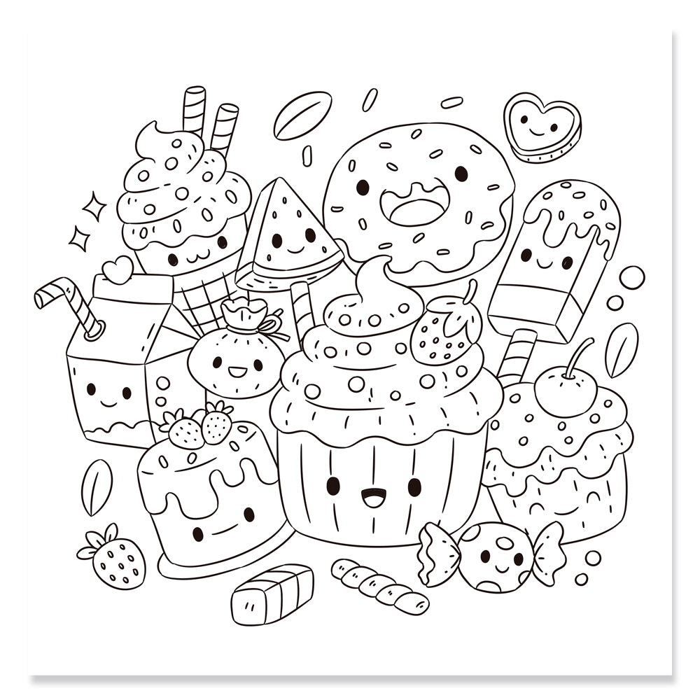 KAWAII - LIBRO DE COLOREAR