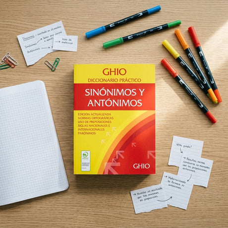 Dictionary — Creative Study Flat Lay | Generated by Modelize