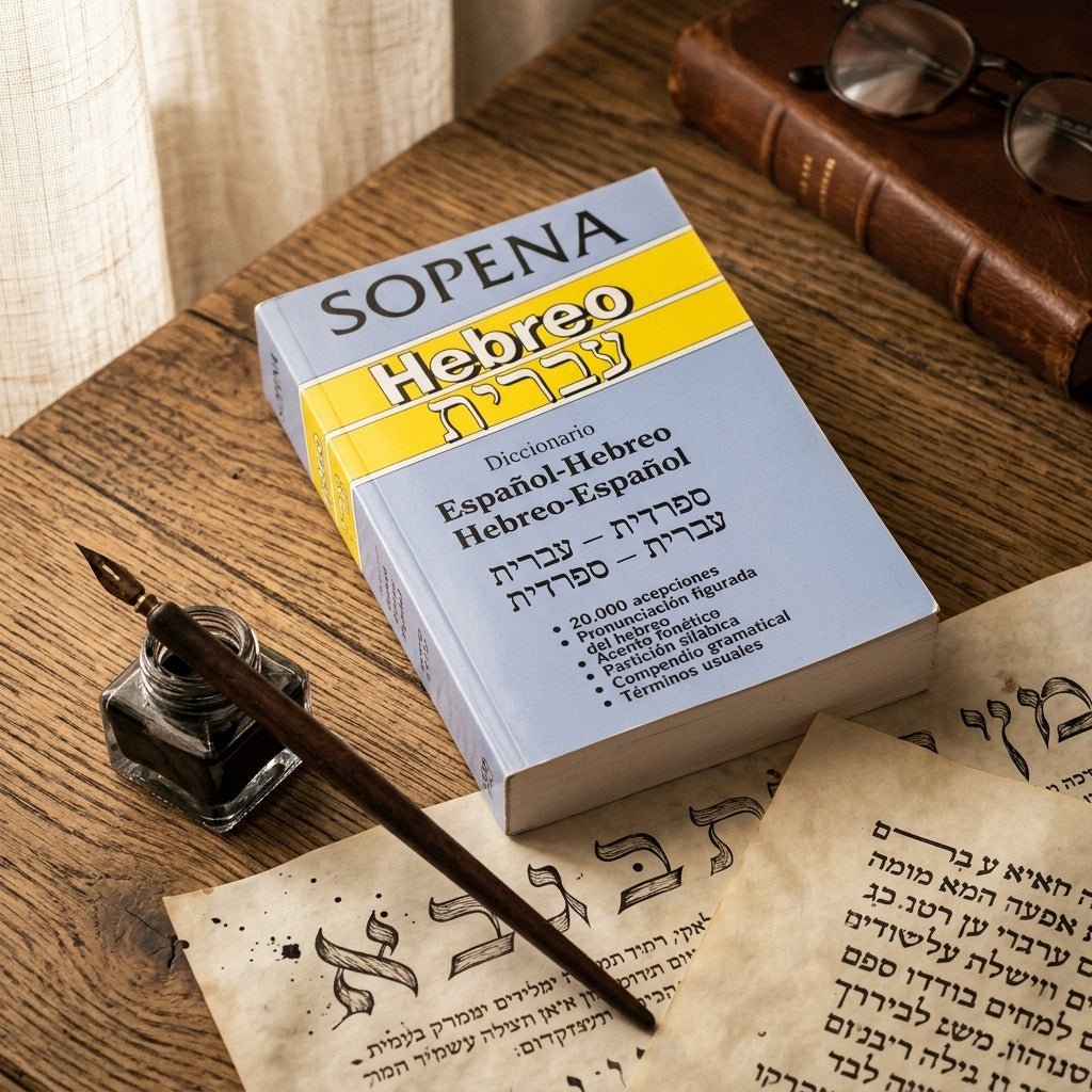 Bilingual Dictionary — Crafting & Calligraphy Scene | Generated by Modelize