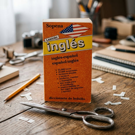 Pocket bilingual dictionary — Creative Crafting Scene | Generated by Modelize
