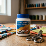 Acrylic Gesso art primer — Craft Workspace Lifestyle | Generated by Modelize