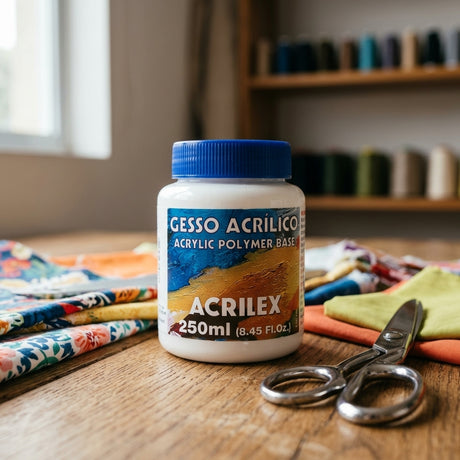Acrylic Gesso art primer — Craft Workspace Lifestyle | Generated by Modelize