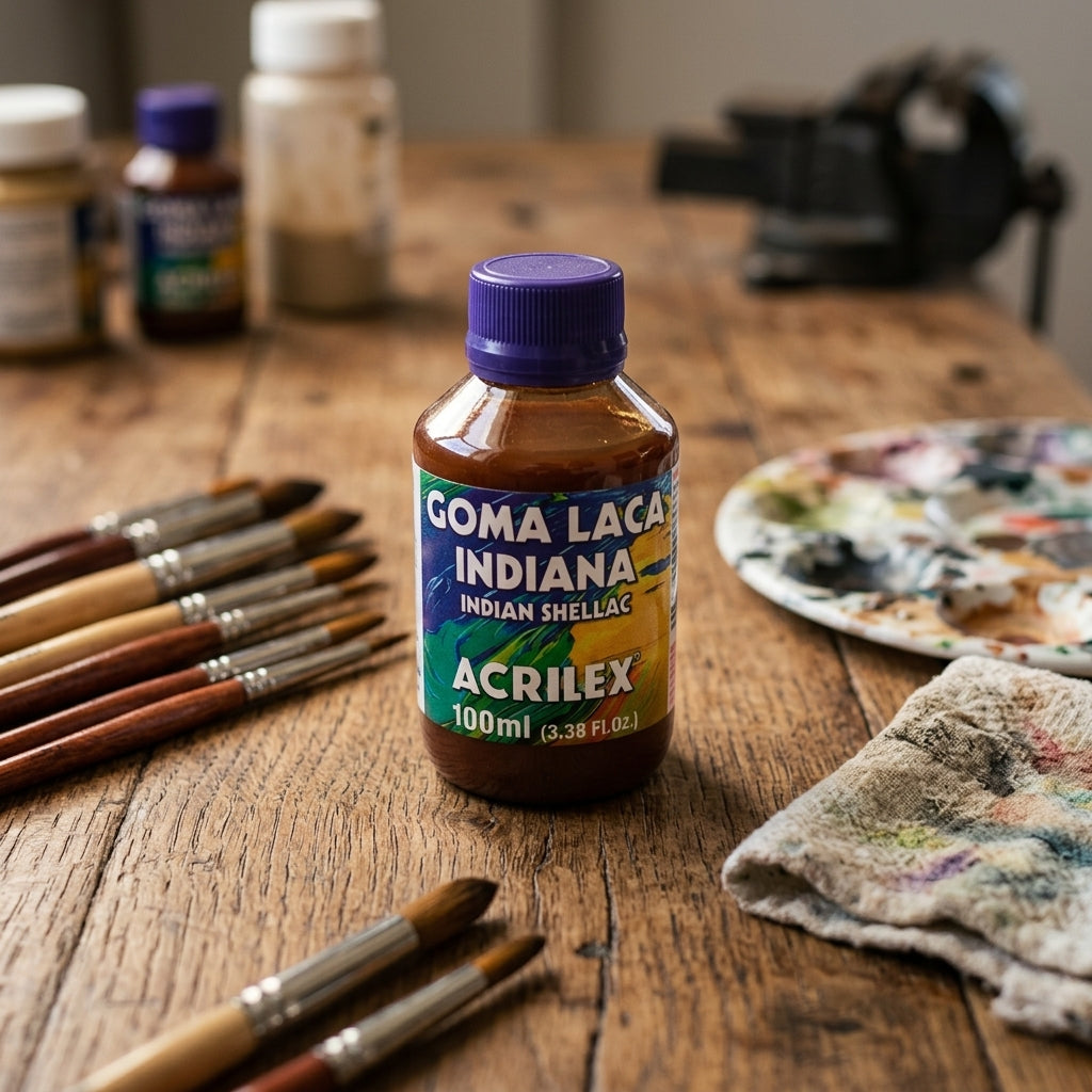 Indian Shellac (Goma Laca) — Craft Scene Lifestyle | Generated by Modelize