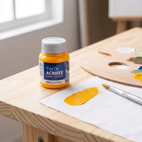 Fabric paint bottle — Crafting Lifestyle Scene | Generated by Modelize