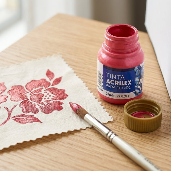 Metallic fabric paint — Craft Scene Lifestyle | Generated by Modelize