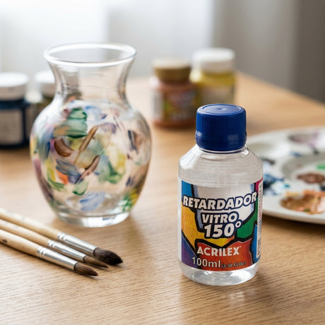 Glass paint retarder — Creative craft scene | Generated by Modelize
