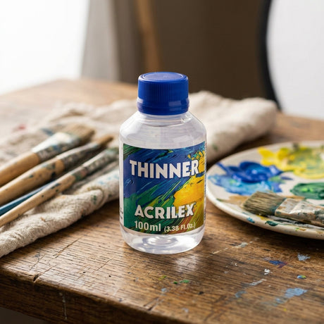 Art solvent bottle — Craft Scene Lifestyle | Generated by Modelize