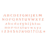 STENCIL LETRAS 21X15CM