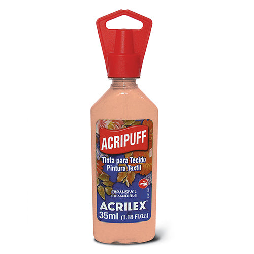 Pintura para Tela Expandible Acripuff de Acrilex Tubo 35 ml, Torrico