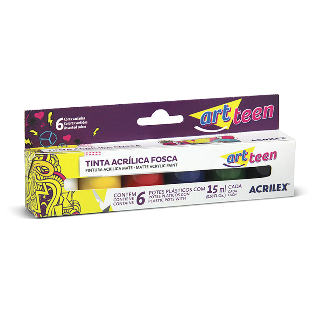 PINTURA ACRÍLICA MATE FOSCA SET 6 COLORES