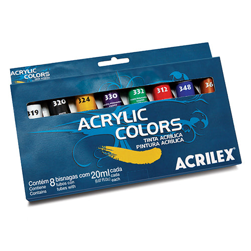 SET 8 COLORES ACRÍLICOS 20 ML