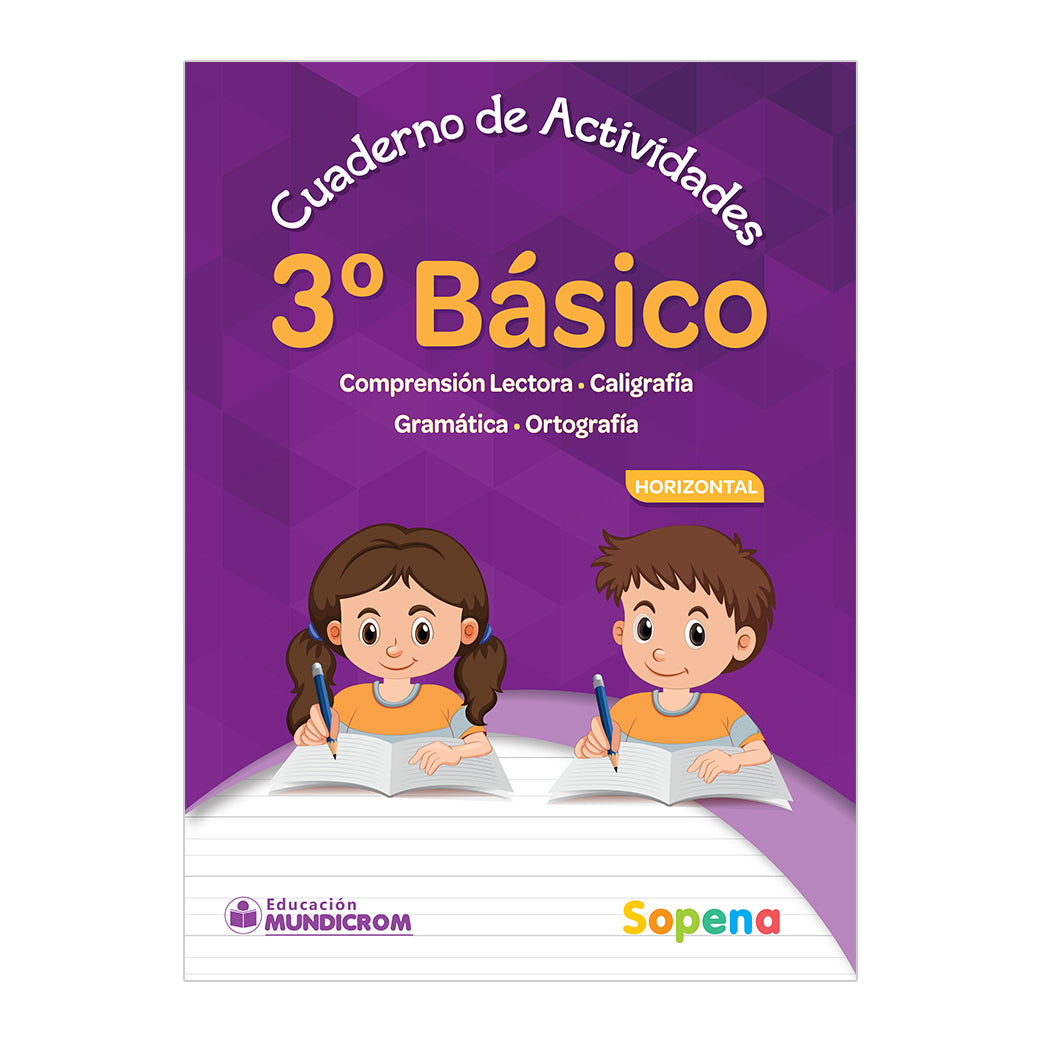 CUADERNO DE ACTIVIDADES 3 BÁSICO  HORIZONTAL