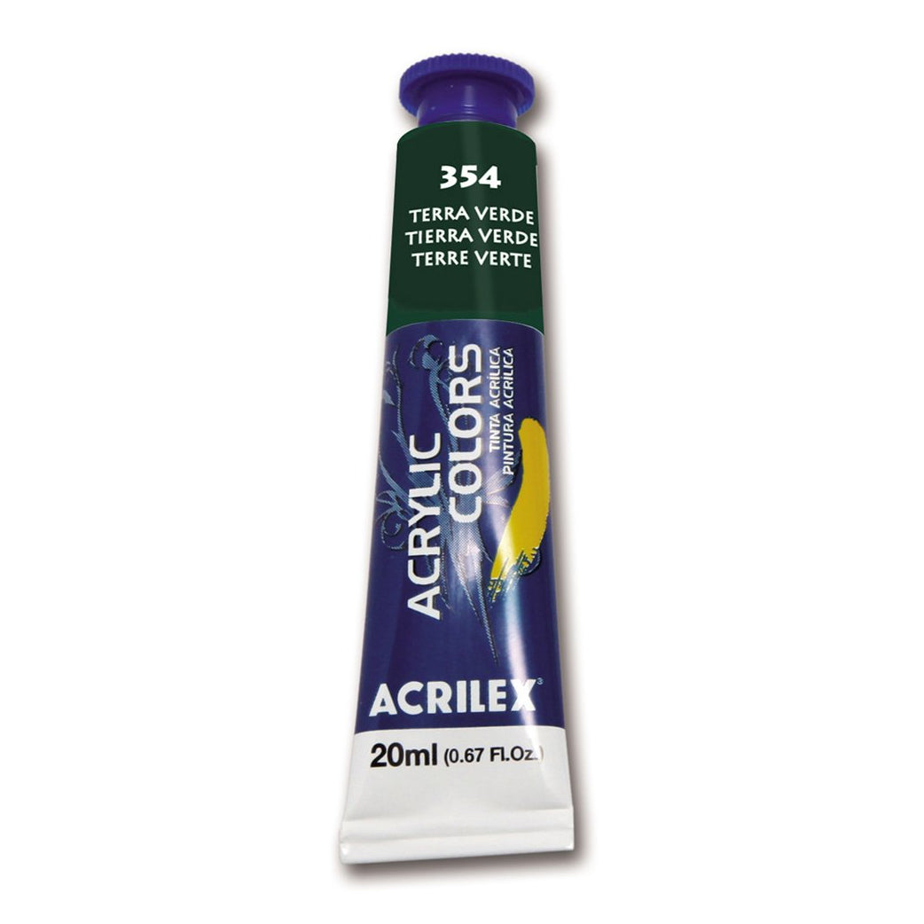 ACRYLIC COLORS 20 ML - Acrilico 13123 Tierra Verde 354