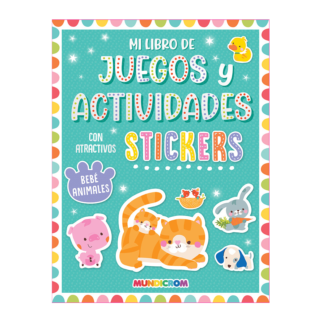 STICKER JUEGOS Y ACTIVIDADES BEBÉ ANIMALES