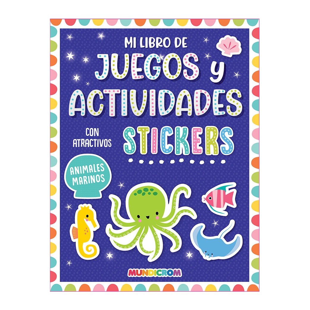 STICKER JUEGOS Y ACTIVIDADES ANIMALES MARINOS